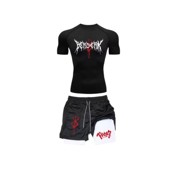 Men’s Compression Fitness Suit (Anime)